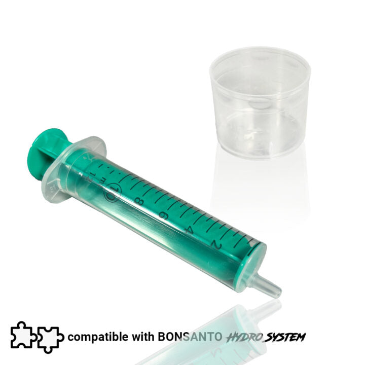 Dosierer und Spritze von Bonsanto für die richtige Dosierung